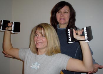Susan Naber training a client